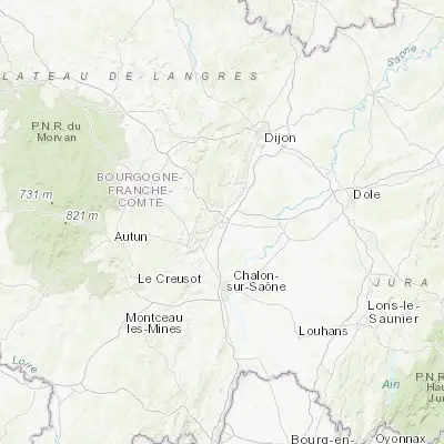 Map showing location of Beaune (47.024130, 4.838870)