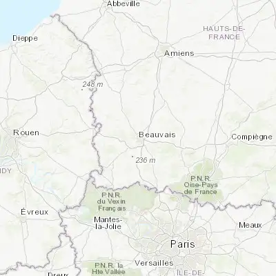 Map showing location of Beauvais (49.433330, 2.083330)