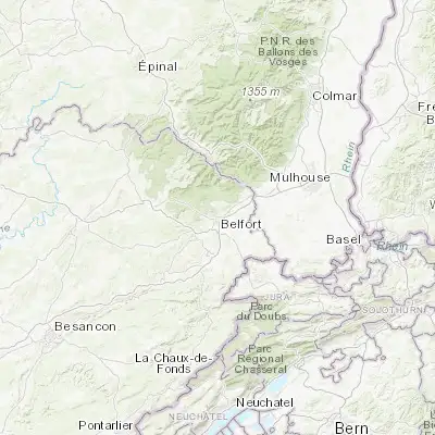 Map showing location of Belfort (47.642180, 6.853850)