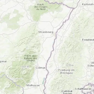 Map showing location of Benfeld (48.370620, 7.593700)