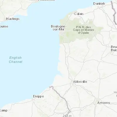 Map showing location of Berck-Plage (50.407040, 1.564460)