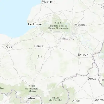Map showing location of Bernay (49.088880, 0.598580)