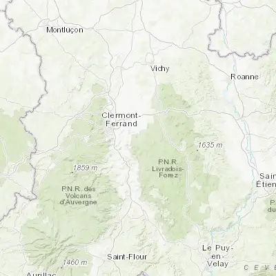 Map showing location of Billom (45.722670, 3.338690)