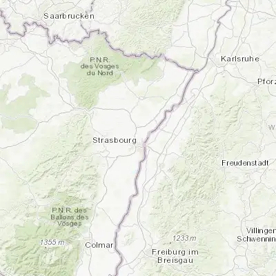 Map showing location of Bischheim (48.616120, 7.753430)