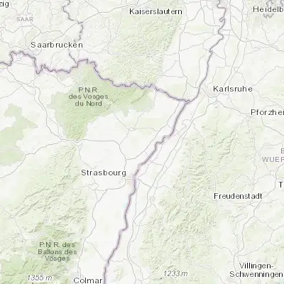 Map showing location of Bischwiller (48.768260, 7.854060)