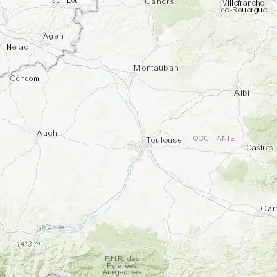 Map showing location of Blagnac (43.636750, 1.389710)