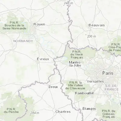 Map showing location of Bonnières-sur-Seine (49.035250, 1.578300)