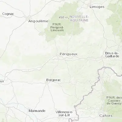 Map showing location of Boulazac (45.116670, 0.750000)
