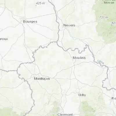 Map showing location of Bourbon-l'Archambault (46.583240, 3.056520)