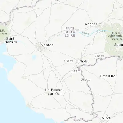 Map showing location of Boussay (47.043890, -1.186970)