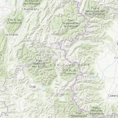 Map showing location of Briançon (44.899780, 6.642010)