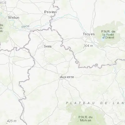 Map showing location of Brienon-sur-Armançon (47.990090, 3.616280)