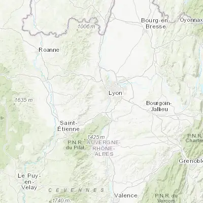 Map showing location of Brignais (45.673830, 4.754180)