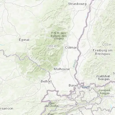 Map showing location of Buhl (47.928060, 7.187190)