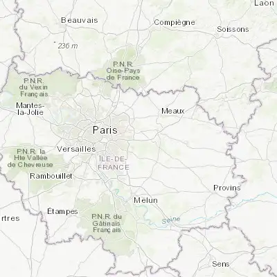 Map showing location of Bussy-Saint-Georges (48.840990, 2.701650)