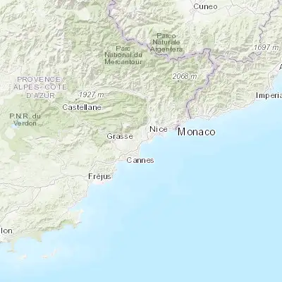 Map showing location of Cagnes-sur-Mer (43.663520, 7.147900)