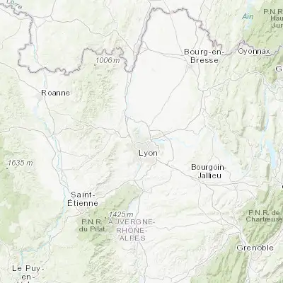 Map showing location of Caluire-et-Cuire (45.794620, 4.846400)