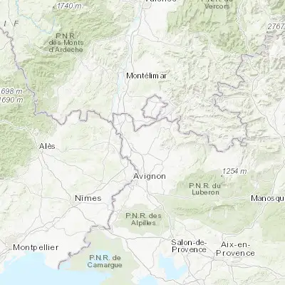 Map showing location of Camaret-sur-Aigues (44.163750, 4.873100)