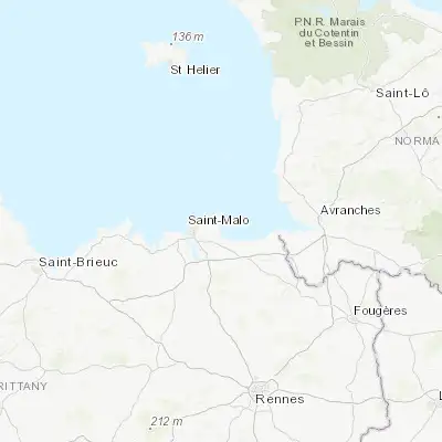 Map showing location of Cancale (48.676600, -1.852160)