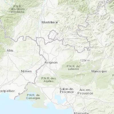 Map showing location of Carpentras (44.055070, 5.048130)