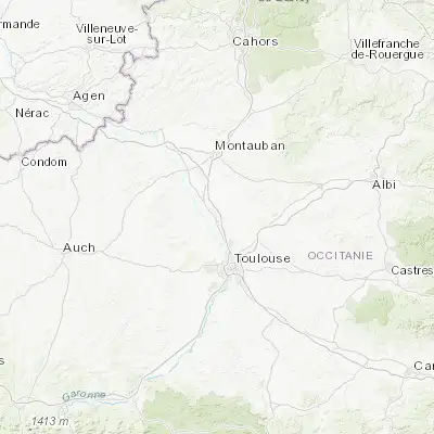 Map showing location of Castelnau-d'Estrétefonds (43.783670, 1.359040)