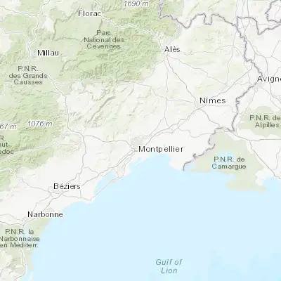 Map showing location of Castelnau-le-Lez (43.636050, 3.901370)
