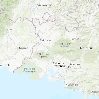 Map showing location of Cavaillon (43.831250, 5.035860)
