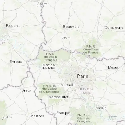 Map showing location of Cergy-Pontoise (49.038940, 2.078050)