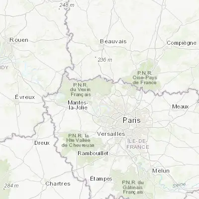 Map showing location of Cergy (49.036450, 2.076130)