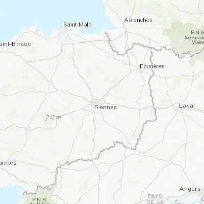 Map showing location of Cesson-Sévigné (48.121200, -1.603000)