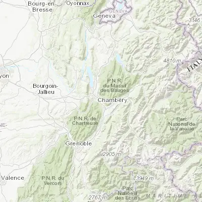 Map showing location of Challes-les-Eaux (45.546850, 5.980980)