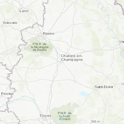 Map showing location of Châlons-en-Champagne (48.953930, 4.367240)