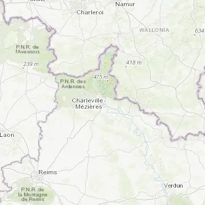 Map showing location of Charleville-Mézières (49.768500, 4.724870)