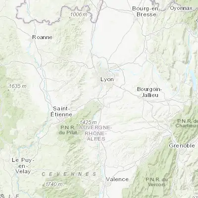 Map showing location of Chasse-sur-Rhône (45.578500, 4.809850)