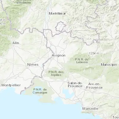 Map showing location of Châteauneuf-de-Gadagne (43.926830, 4.944530)