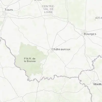 Map showing location of Châteauroux (46.812480, 1.693620)