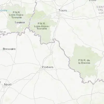 Map showing location of Châtellerault (46.817050, 0.545180)
