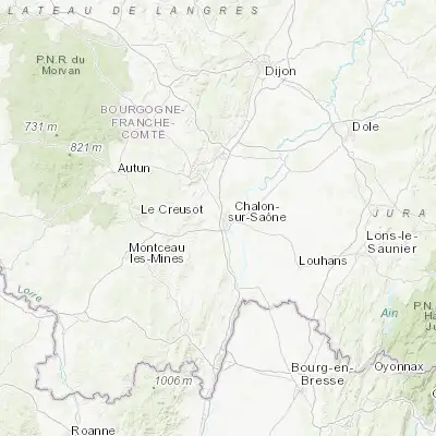 Map showing location of Châtenoy-le-Royal (46.797970, 4.811900)