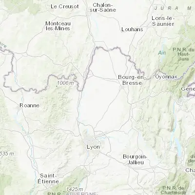 Map showing location of Châtillon-sur-Chalaronne (46.118340, 4.956560)