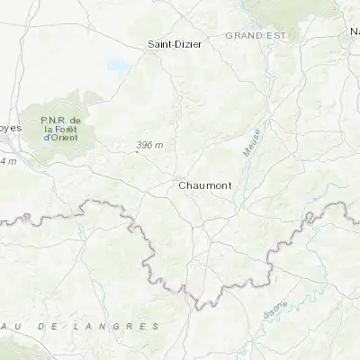 Map showing location of Chaumont (48.111210, 5.141340)