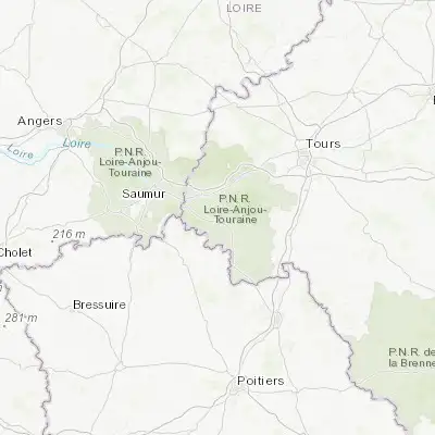 Map showing location of Chinon (47.167010, 0.242840)