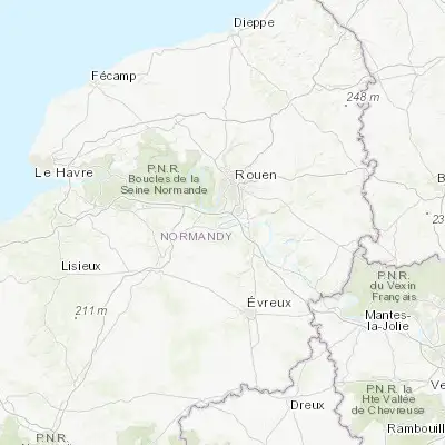 Map showing location of Cléon (49.312350, 1.029500)