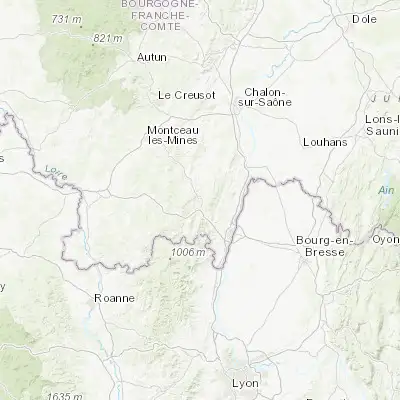 Map showing location of Cluny (46.433180, 4.658450)