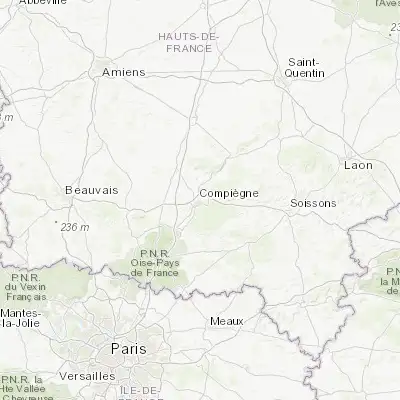 Map showing location of Compiègne (49.417940, 2.826060)