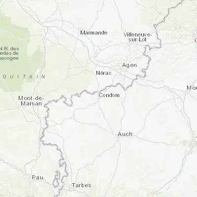 Map showing location of Condom (43.958160, 0.371990)