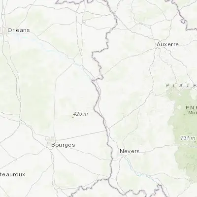 Map showing location of Cosne-Cours-sur-Loire (47.411010, 2.925280)