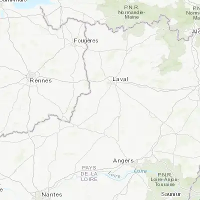 Map showing location of Cossé-le-Vivien (47.945380, -0.911840)