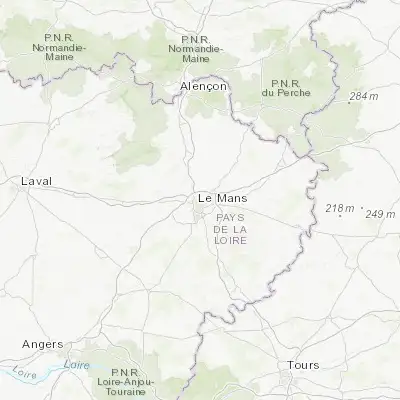 Map showing location of Coulaines (48.024090, 0.204110)