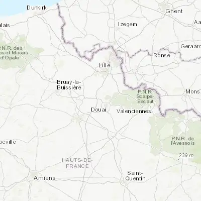 Map showing location of Courcelles-lès-Lens (50.416670, 3.016670)