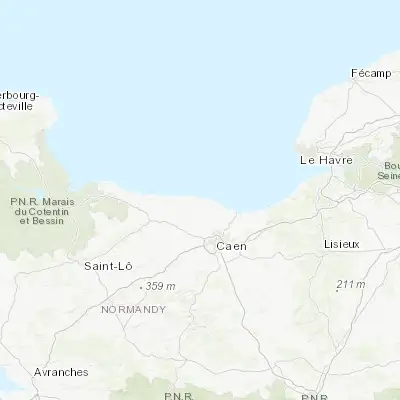 Map showing location of Courseulles-sur-Mer (49.330270, -0.456120)